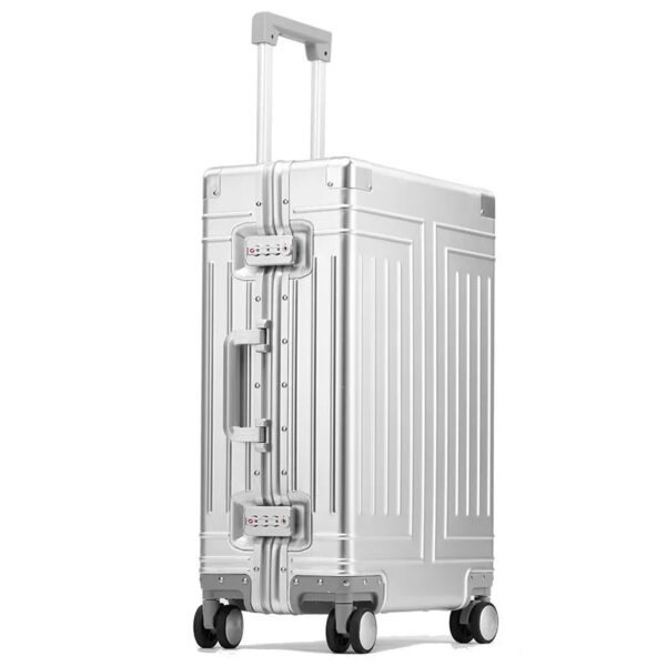 100% Aluminum-magnesium alloy Travel Suitcase Rolling Luggage 20/24/28 inch Trolley Luggage Carry-On Cabin Suitcase - Image 4