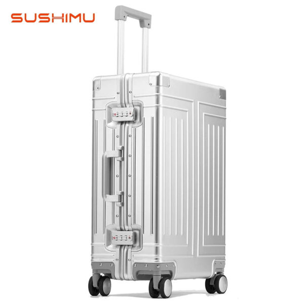 100% Aluminum-magnesium alloy Travel Suitcase Rolling Luggage 20/24/28 inch Trolley Luggage Carry-On Cabin Suitcase - Image 6