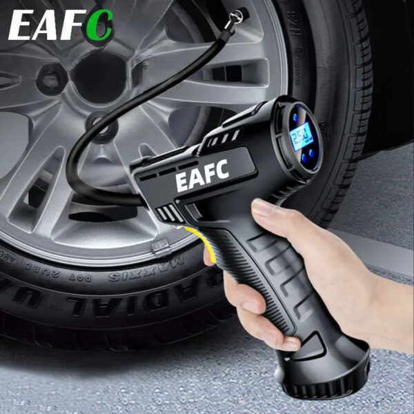 120W Handheld Air Compressor Wireless/Wired Inflatable Pump Portable Air Pump Tire Inflator Digital for Car Bicycle Balls - Image 3