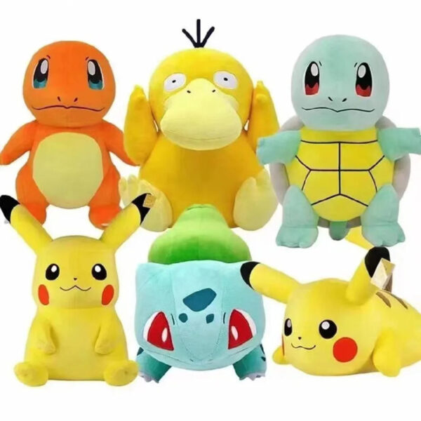 20cm Pokemon Stuffed Plush Toys Kawaii Pikachu Raichu Jenny Turtle Anime Doll Kids Birthday Christmas Gift - Image 3