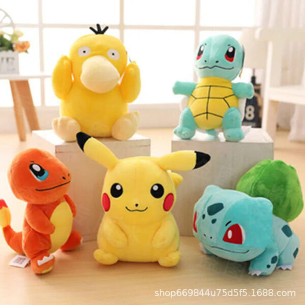 20cm Pokemon Stuffed Plush Toys Kawaii Pikachu Raichu Jenny Turtle Anime Doll Kids Birthday Christmas Gift - Image 8