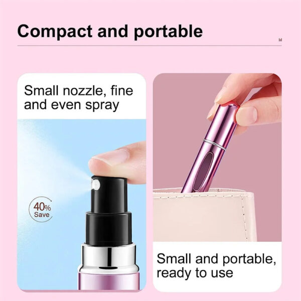 5ml Perfume Atomizer Portable Liquid Cosmetics Containers Traveling Mini Alcochol Perfume Refillable Bottles Empty Spray Bottle - Image 6