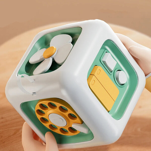 6 in 1 Montessori Educational Toys Sensory Busy Board Baby Practice Skills Drawer Cube Fidget Educational Toys for Girl Boy - Image 3