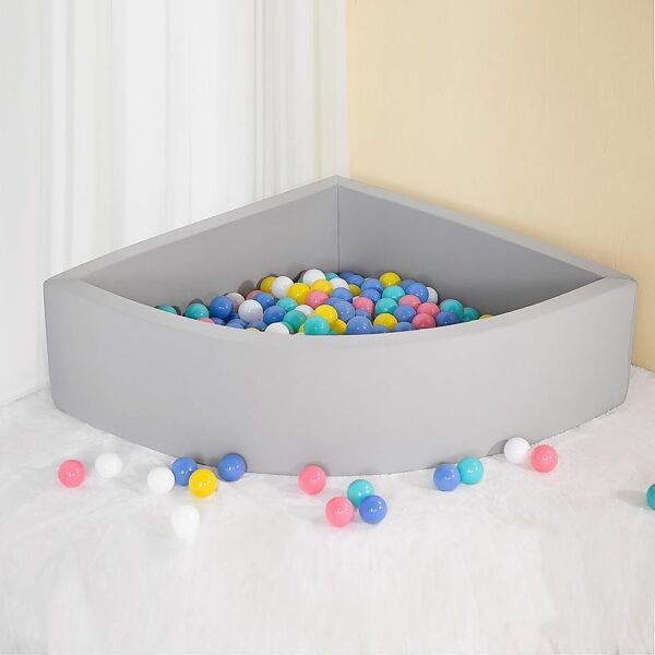 Corner Ball Pit Playpen Enclosure Grey - Image 3