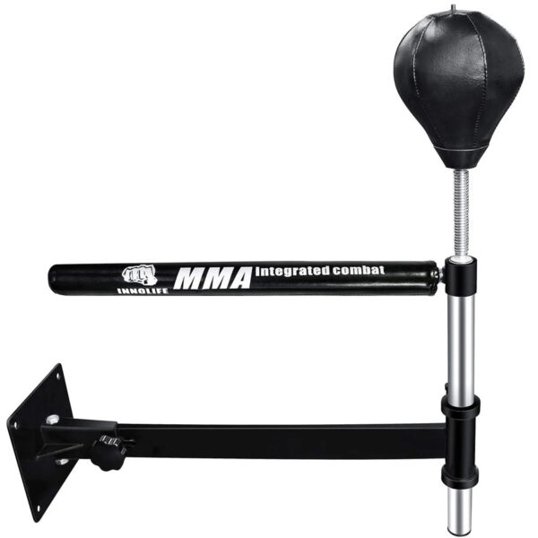 Adjustable Wall Mounted Boxing Spinning Bar - Rapid Reflex Punching Target for Fitness Training