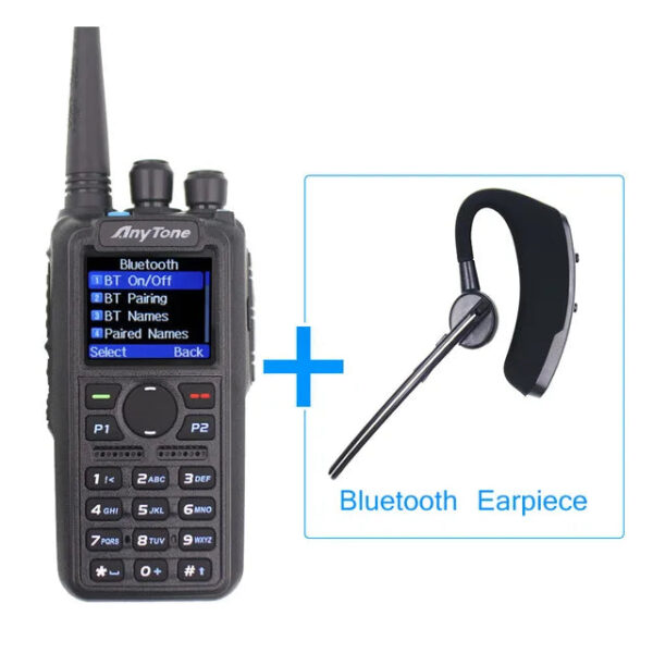 Anytone AT-D878UV PLUS Digital DMR and Analog Walkie Talkie with GPS APRS Bluetooth-PTT Dual band Two Way Radio with PC Cable - Image 6