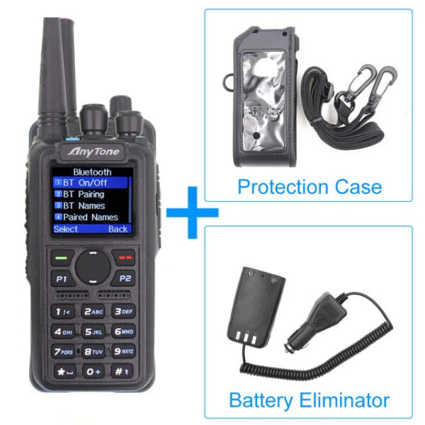 Anytone AT-D878UV PLUS Digital DMR and Analog Walkie Talkie with GPS APRS Bluetooth-PTT Dual band Two Way Radio with PC Cable - Image 7