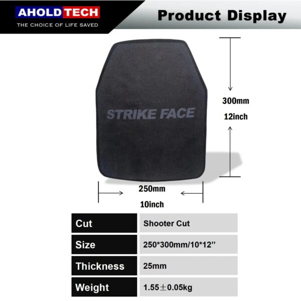 Bulletproof Silicon carbide ceramic PE Hard Armor Plate NIJ III+ Ballistic Vest Backpack Ballistic Board 10x12 Big Plates - Image 6