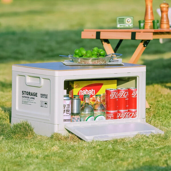 Camping Storage Box, Trunk Organizer, Folding Outdoor Bench & Chopping Board - Image 9