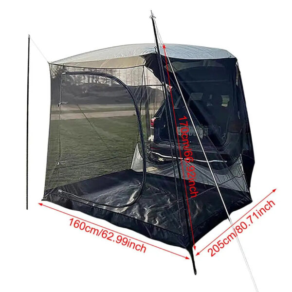 Universal SUV Rear Tent Awning for Car Camping, RVing, and Traveling - Image 2