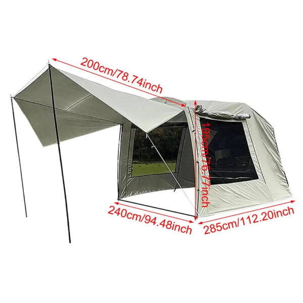 Universal SUV Rear Tent Awning for Car Camping, RVing, and Traveling - Image 3