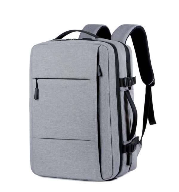 Classic Travel Backpack Men Business Backpack School Expandable USB Bag Large Capacity Laptop Waterproof Fashion Backpack - Image 2