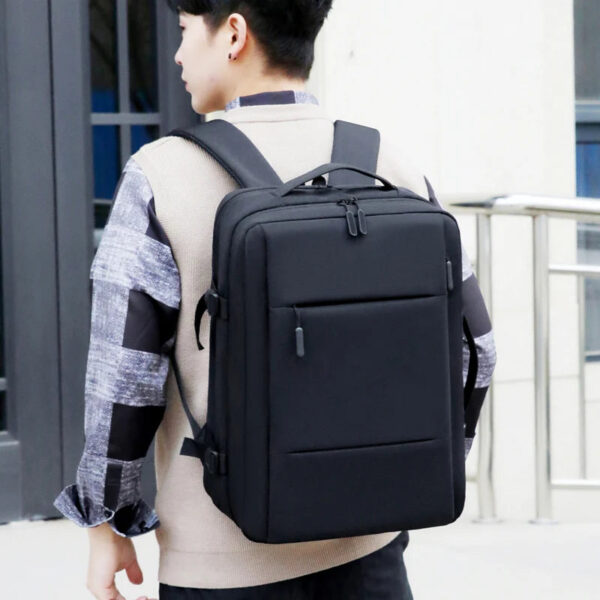 Classic Travel Backpack Men Business Backpack School Expandable USB Bag Large Capacity Laptop Waterproof Fashion Backpack - Image 8