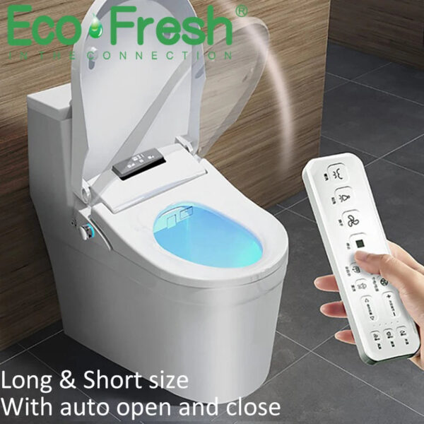 EcoFresh D U-shape Smart toilet seat Electric Bidet cover smart night light intelligent  bidet sprayer heat clean dry Massage - Image 6