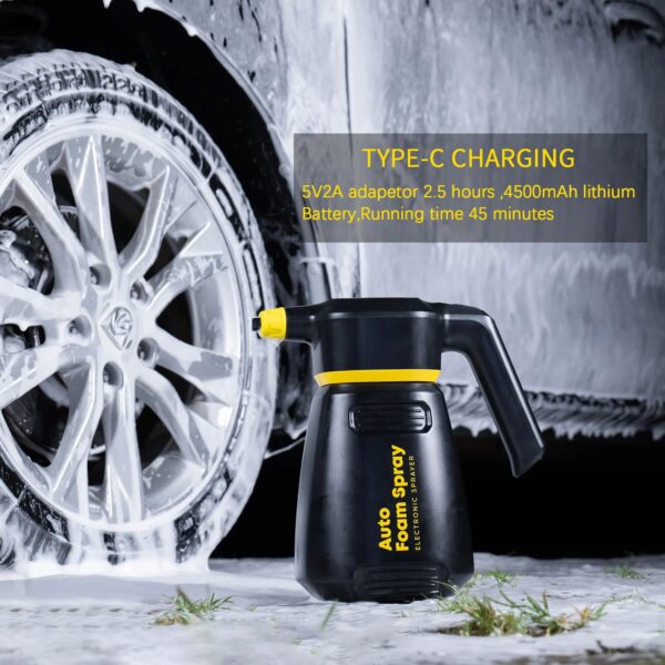 Electric Foam Sprayer Car Wash Motorcycle Clean Detailing Snow  Cannon High Pressure Water Gun  Generator Lance Wap Manual - Image 6