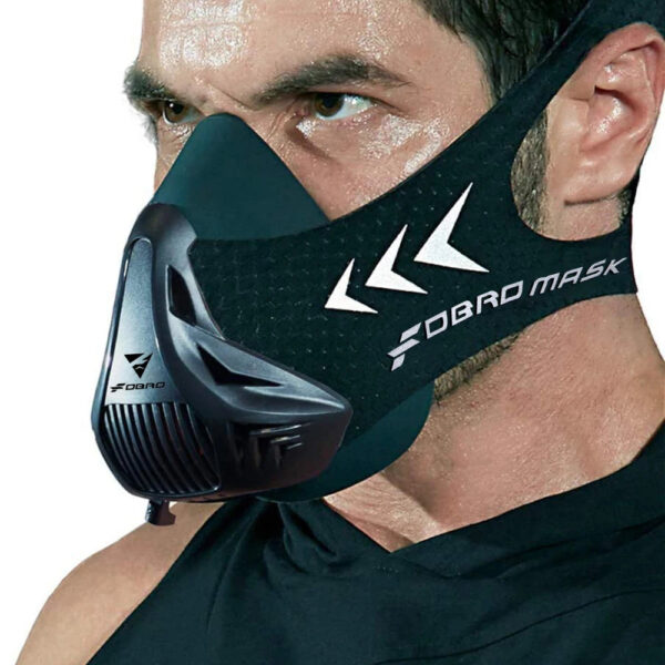 FDBRO 2.0 Sports Mask - Elevation Running Fitness Pack, Black, High Altitude Training with Free Cloth, Free Shipping - Image 2