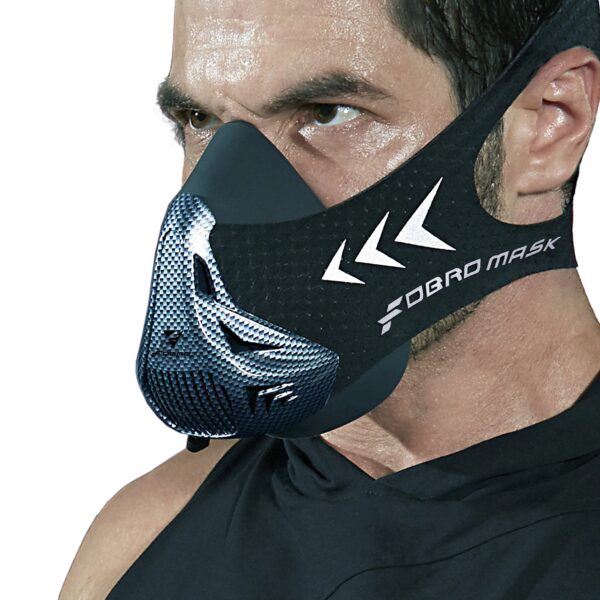 FDBRO 2.0 Sports Mask - Elevation Running Fitness Pack, Black, High Altitude Training with Free Cloth, Free Shipping - Image 5