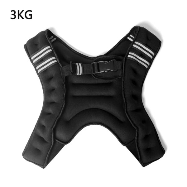 Adjustable Fitness Weight Vest for Men and Women with Reflective Stripe, 3kg & 5kg - Ideal for Running, Strength Training, and Sport - Image 5