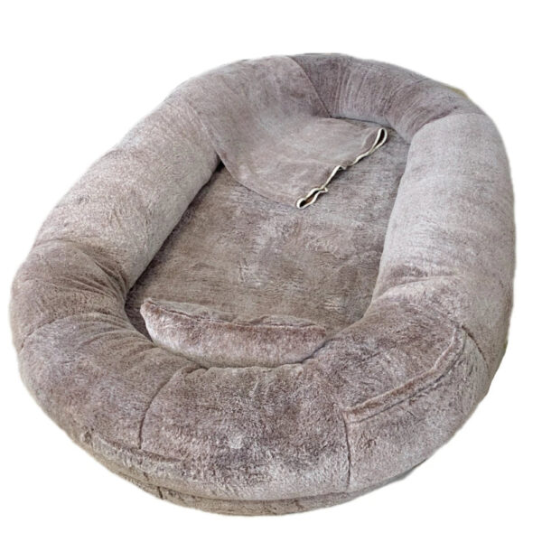 Human Dog Bed - Giant Comfy Plush with Pocket, Portable Large Bean Bag, Human-Sized Pet Bed for Naps, Extra Size Sofa - Image 2