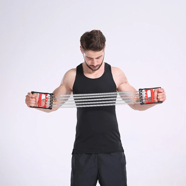 Detachable Chest Pull Expander - Durable & Fashionable Indoor Fitness Resistance Bands - Image 6