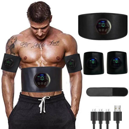 Electric ABS Stimulator Trainer EMS – Abdominal Exerciser Muscle Stimulation Belt