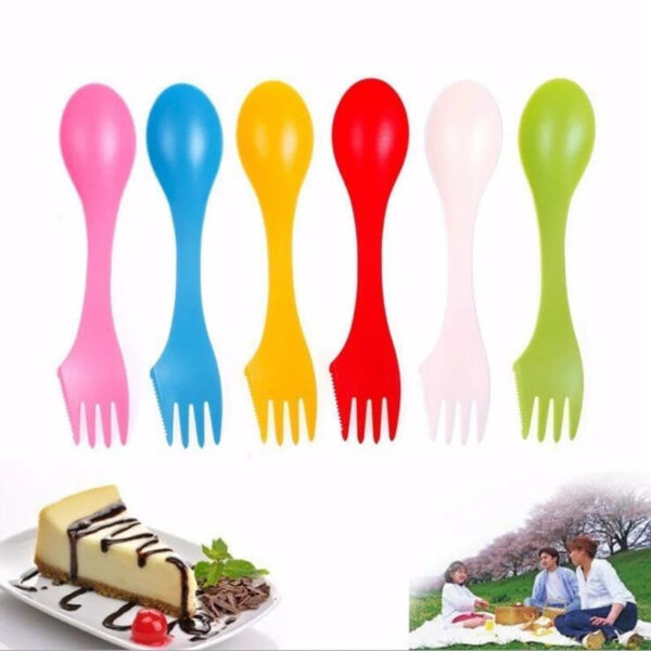 Portable Heat Resistant Camping Tableware Set: Spoon, Fork, Knife & Spork – Ideal for Outdoor Camping & Picnics - Image 4