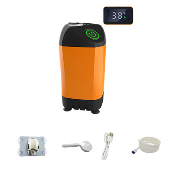 Outdoor Camping Shower IPX7 Waterproof with Digital Display Portable Electric Shower Pump for Hiking Travel Beach Pet Watering - Image 2