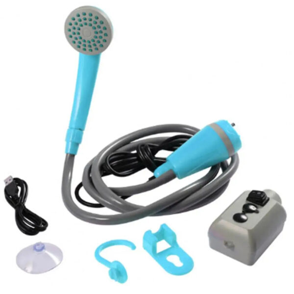 Outdoor Camping Shower Set - Rechargeable Handheld Electric USB Charging Showerhead for Camping, Hiking, Traveling - Image 2