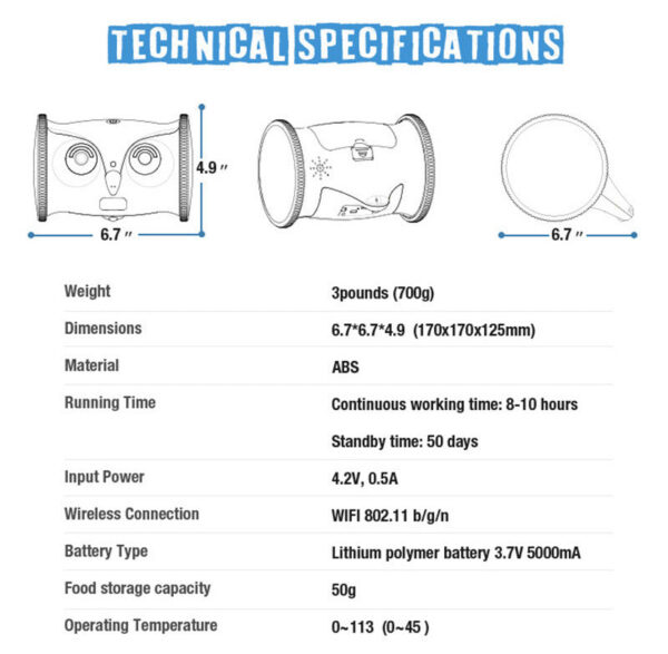 Owl-shaped Dog Electric Toy With Snacks - Image 14