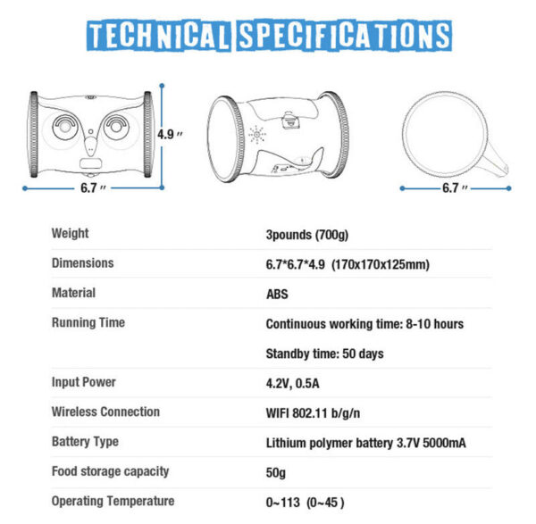 Owl-shaped Dog Electric Toy With Snacks - Image 9