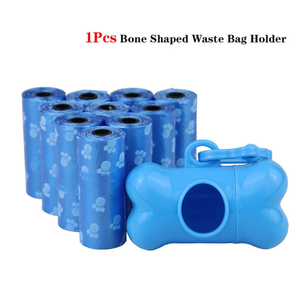 Disposable Dog Waste Bags - 75-Pack with Leash Clip & Bone Dispenser - Image 11