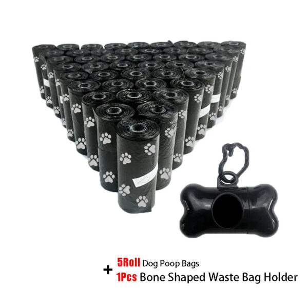 Disposable Dog Waste Bags - 75-Pack with Leash Clip & Bone Dispenser - Image 17