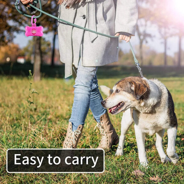 Disposable Dog Waste Bags - 75-Pack with Leash Clip & Bone Dispenser - Image 25