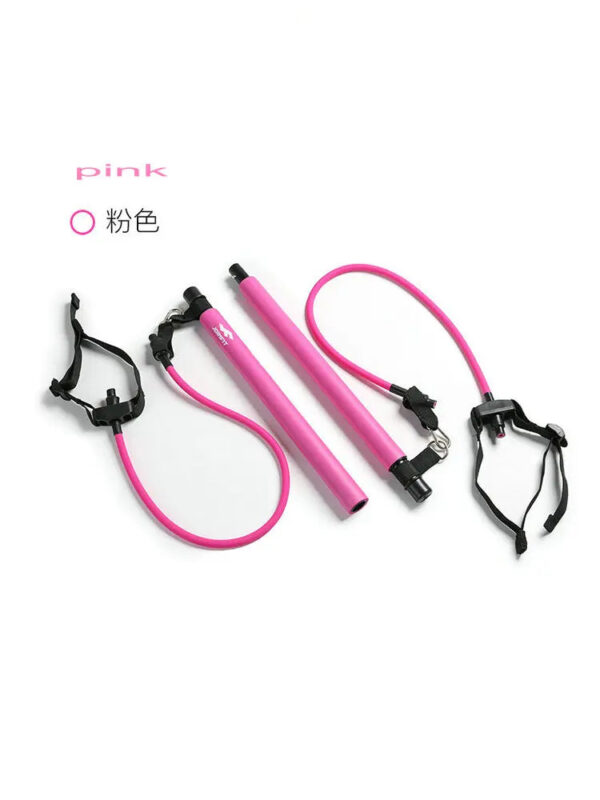 Pilates Exercise Stick Resistance Bands Trainer for Home Gym Workout - Image 2