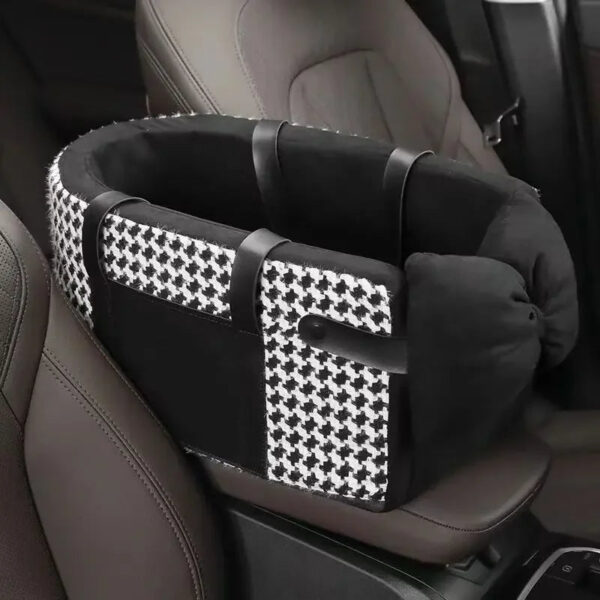 Washable Portable Dog Bed - Small & Medium Puppy Travel Car Seat Basket Mat - Image 2