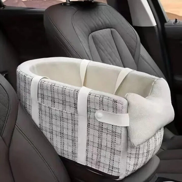 Washable Portable Dog Bed - Small & Medium Puppy Travel Car Seat Basket Mat - Image 5