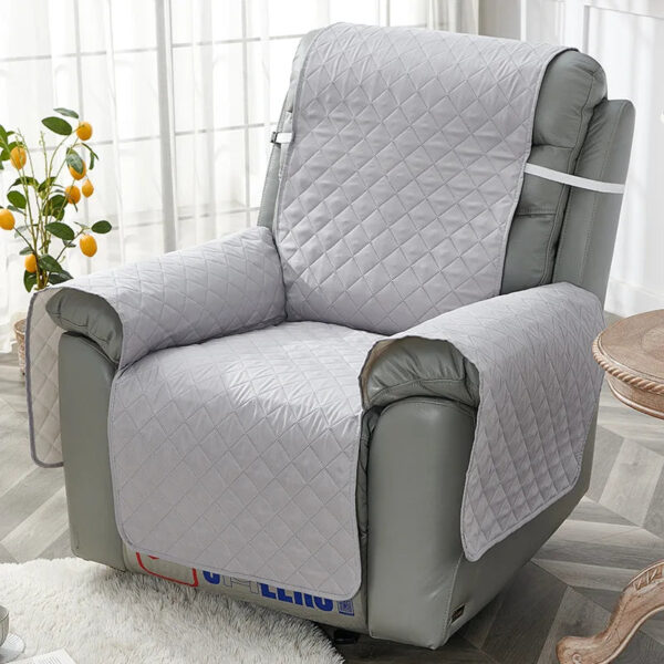 Anti-Wear Quilted Recliner Sofa Cover - Anti-Slip, Washable Furniture Protector for Dogs, Pets, and Kids - Image 4