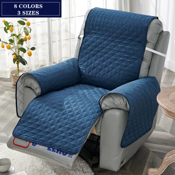 Anti-Wear Quilted Recliner Sofa Cover - Anti-Slip, Washable Furniture Protector for Dogs, Pets, and Kids - Image 10