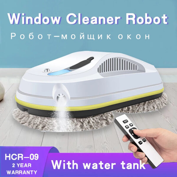 Robot Window Cleaner,Water Spraying,Ultrathin Window Cleaning Robot Vacuum,Electric Glass,Remote