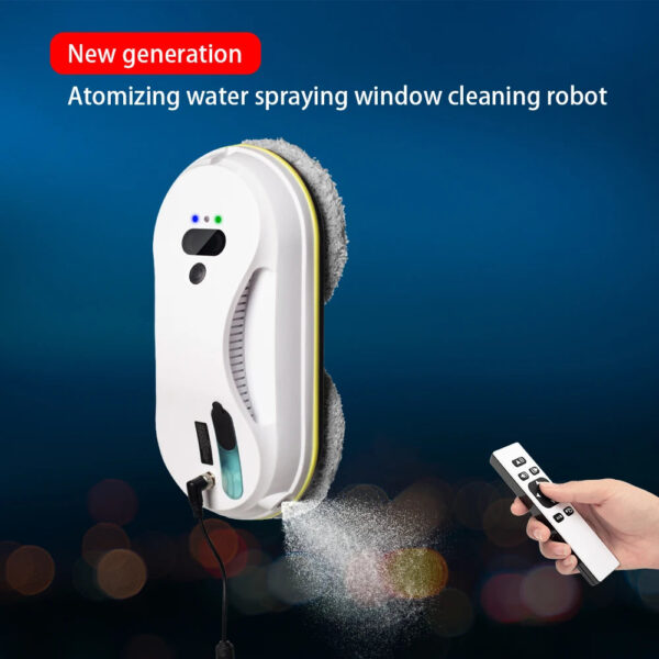 Robot Window Cleaner,Water Spraying,Ultrathin Window Cleaning Robot Vacuum,Electric Glass,Remote - Image 6