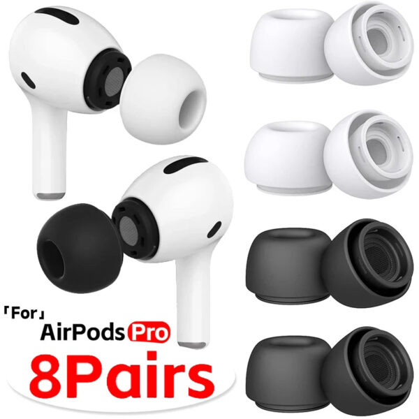 Soft Silicone Ear Tips for Airpods Pro 1/2 Protective Earbuds Cover