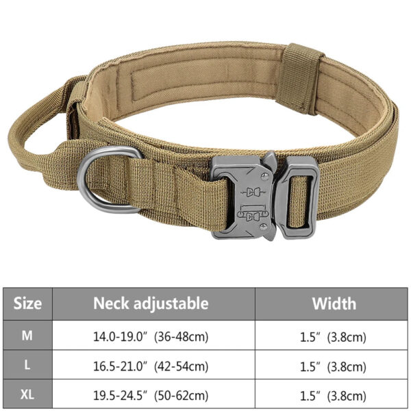 Tactical Police Dog Collar Military Adjustable Duarable Nylon German Shepard For Medium Large Walking Training Pet Accessories - Image 3