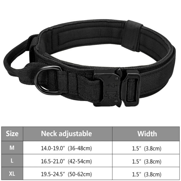 Tactical Police Dog Collar Military Adjustable Duarable Nylon German Shepard For Medium Large Walking Training Pet Accessories - Image 4