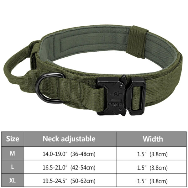 Tactical Police Dog Collar Military Adjustable Duarable Nylon German Shepard For Medium Large Walking Training Pet Accessories - Image 5