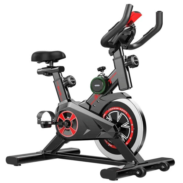 Folding Magnetic Indoor Home Exercise Bike - Silent Flywheel Spinning Fitness Equipment