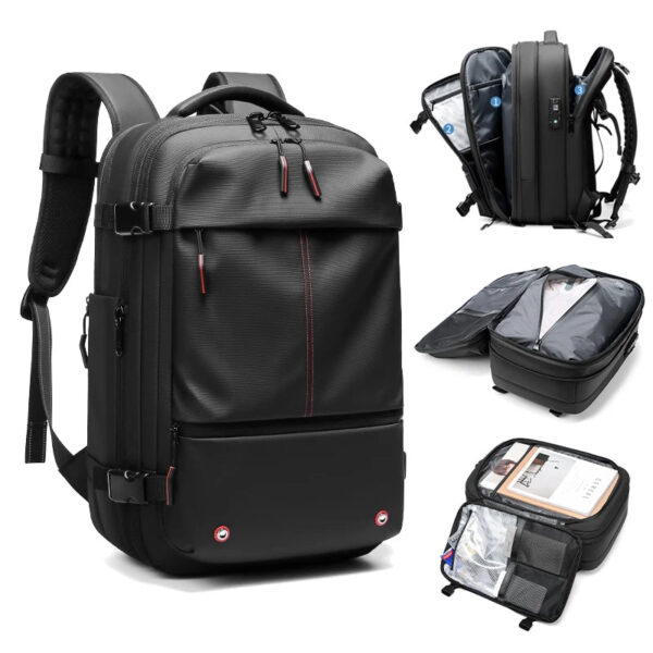 Travel Men 17 inch Laptop Backpack vacuum compression Backpack Business Large Capacity school Backpack expand outdoor backpack - Image 8