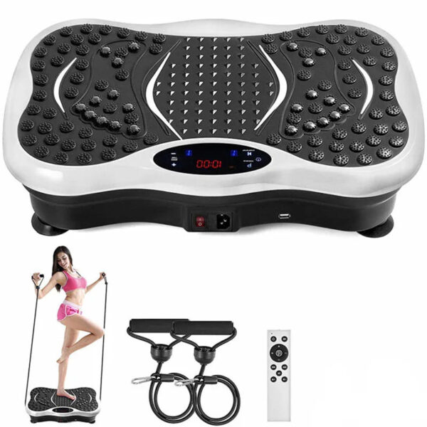 Whole Body Vibration Plate Machine with Bluetooth Speaker - Fitness Equipment for Home Gym and Weight Loss