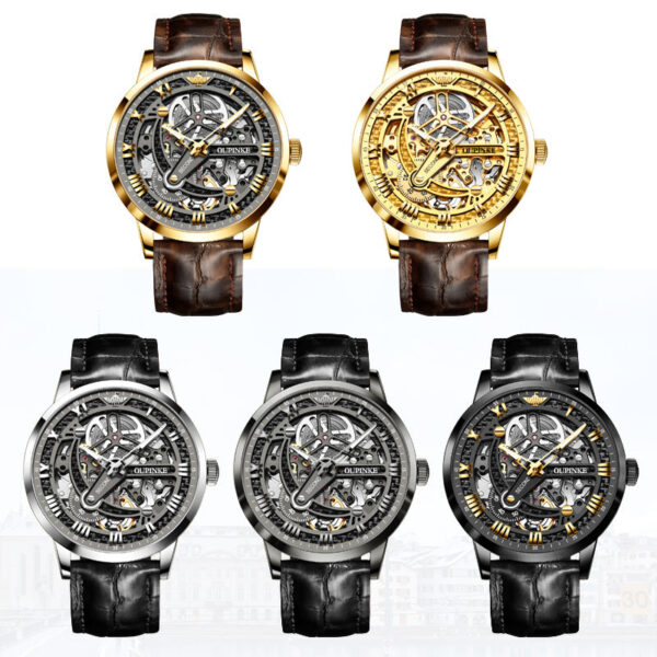 Waterproof hollow mechanical watch - Image 3