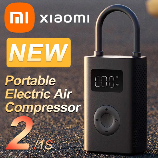 Xiaomi Mijia Air Pump 2 25%Speed Boost Mini Portable Electric Air Compressor Treasure 150PSI Type-C LED Multitool Inflator Xiomi - Image 3