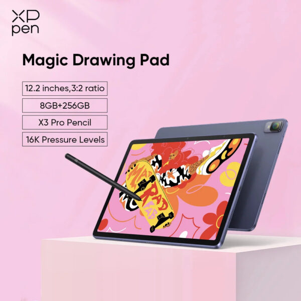 XPPen Magic Drawing Pad 12.2 inch Tablet Android 8GB/256GB 8000mAh with X3 Pro Pencil (16K Pressure/No Charging) Graphics Tablet - Image 5